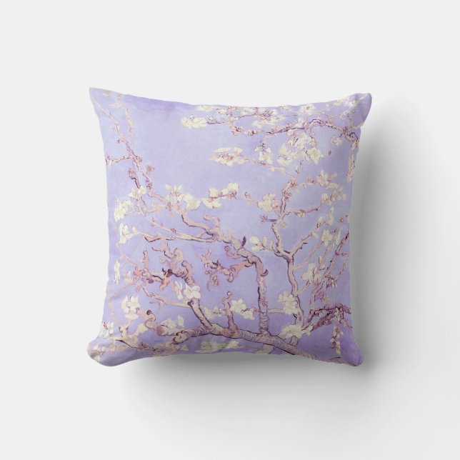 Almofada Lavanda Van Gogh Almond Blossoms (Frente)