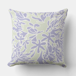 Almofada Lavender Agapanthus Flower Sage Green