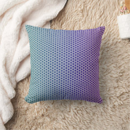 Almofada Lavender and teal gradient throw pillow