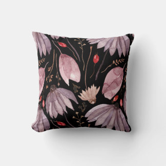 Almofada Lavender Lotus Flowers Throw Pillow