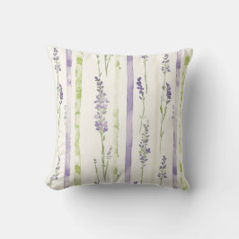 Almofada Lavender Stripes Floral  
