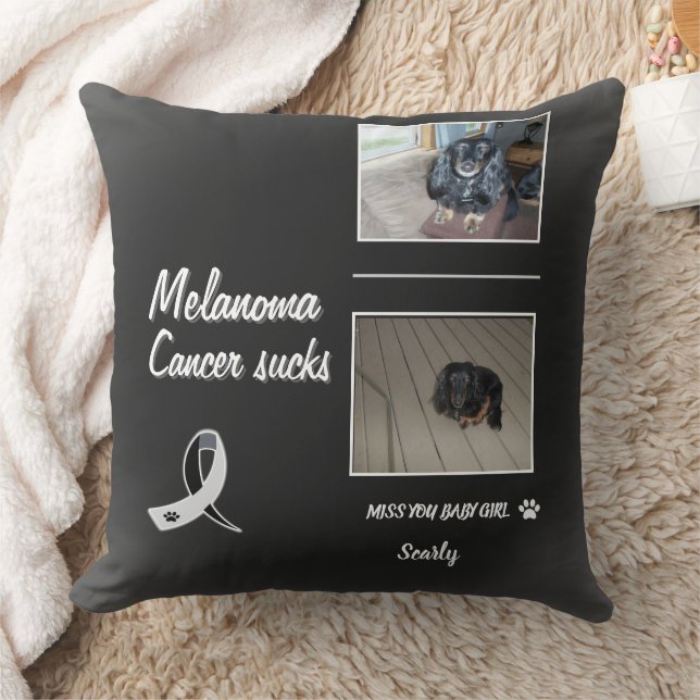 Almofada Layout de Tributo ao Pet com Melanoma Heaven-Held (Cobertor)