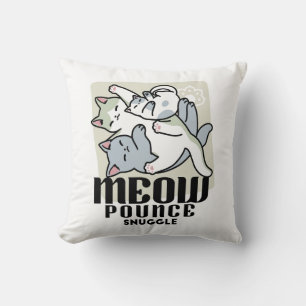 Almofada Lazer - Design de Gatos Preguiçosos