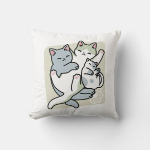 Almofada Lazer - Design de Gatos Preguiçosos