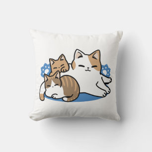 Almofada Lazer - Design de Gatos Preguiçosos