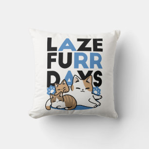 Almofada Lazer - Design de Gatos Preguiçosos