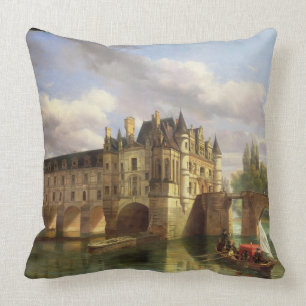 Almofada Le Castelo de Chenonceau, 1843 (óleo em canvas)
