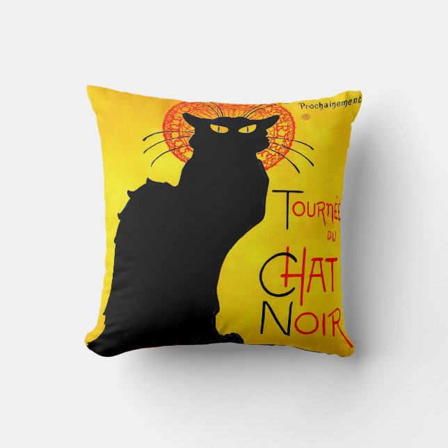 Almofada Le Chat Noir Vintage (Frente)