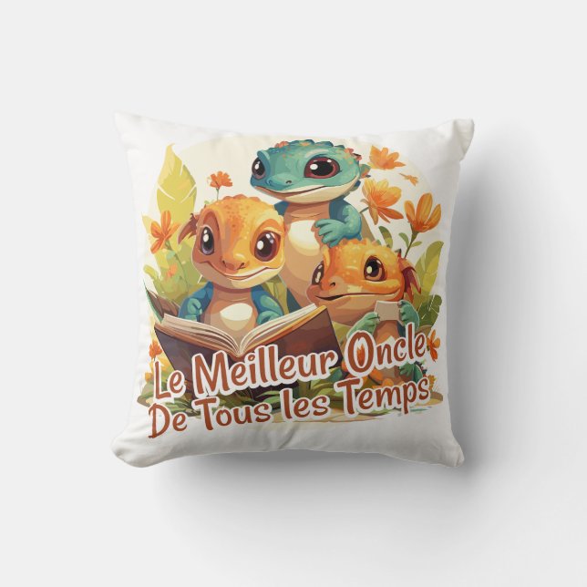 Almofada Le Meilleur Oncle de Tous les Temps (Frente)