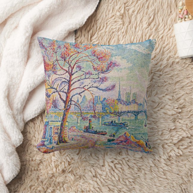Almofada Le Pont Des Arts Paris | Paul Signac | (Cobertor)