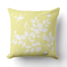 Leafy branch Swallow Butterflies in silhouette 