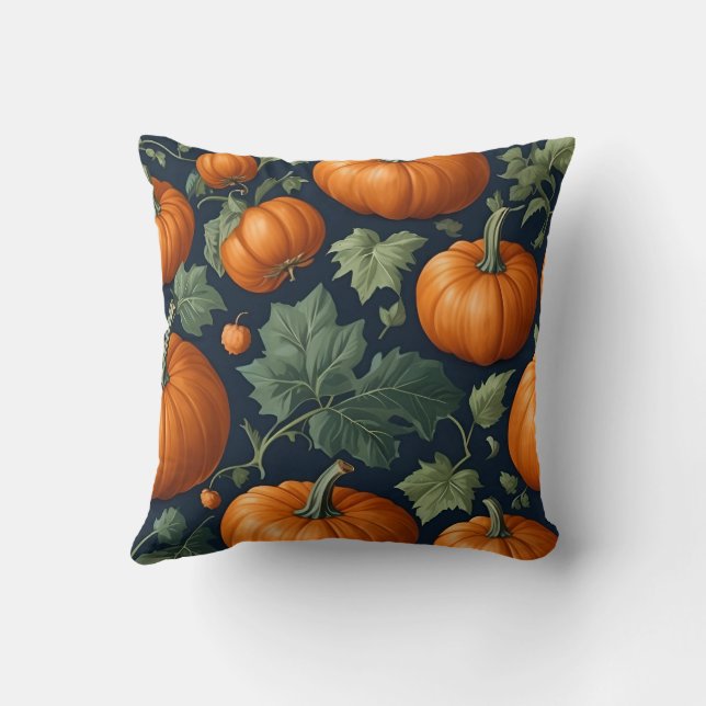 Almofada Leafy Pumpkin Patch (Verso)