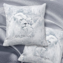 Leão branco e cubo no gelo, f. Feriados e melhores