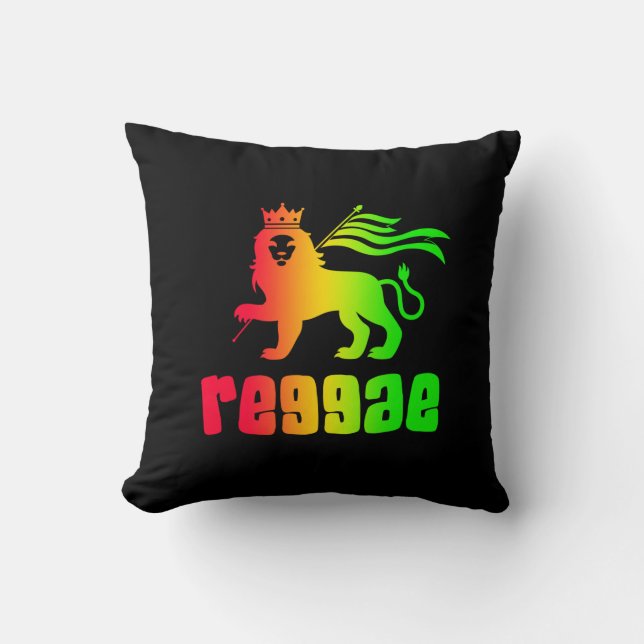 Almofada Leão Reggae Rasta (Frente)