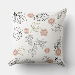 Almofada Leaves and Mandalas Pattern