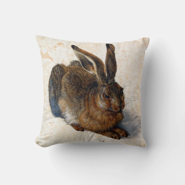 Almofada Lebre Jovem de Albrecht Durer (Frente)