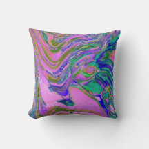 Legal Abstrato Chartreuse e Rosa Quente Groovy Ret