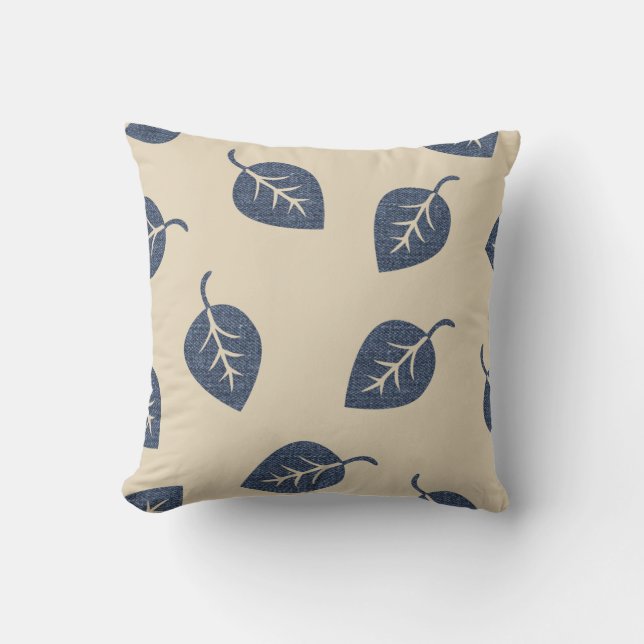 Almofada Legal aparência de Denim (Frente)