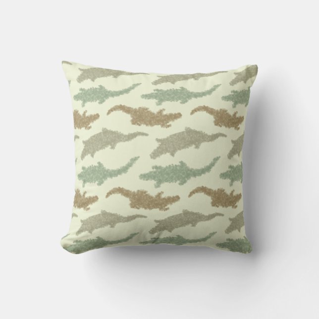 Almofada Legal jacarés Camo - padrão perfeito. (Frente)