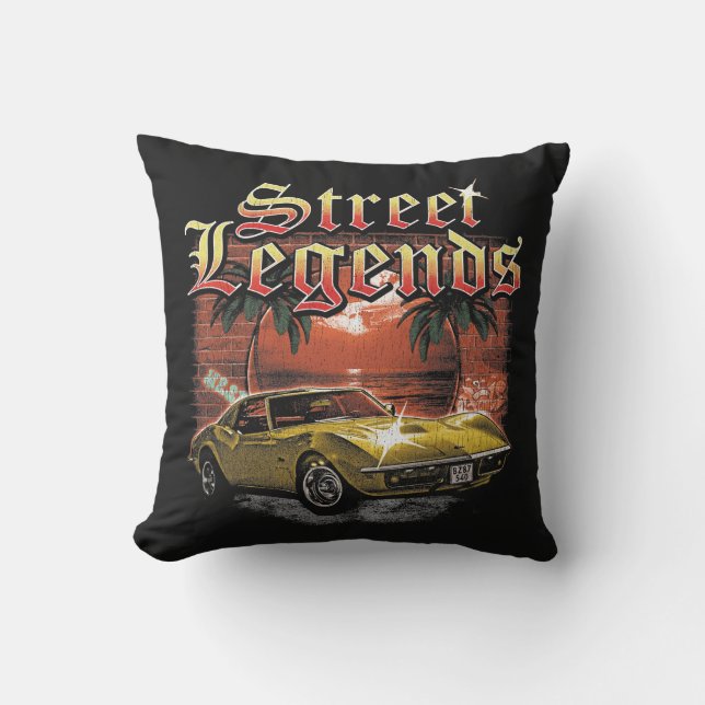 Almofada Legendas das ruas - Design de rua urbana (Frente)