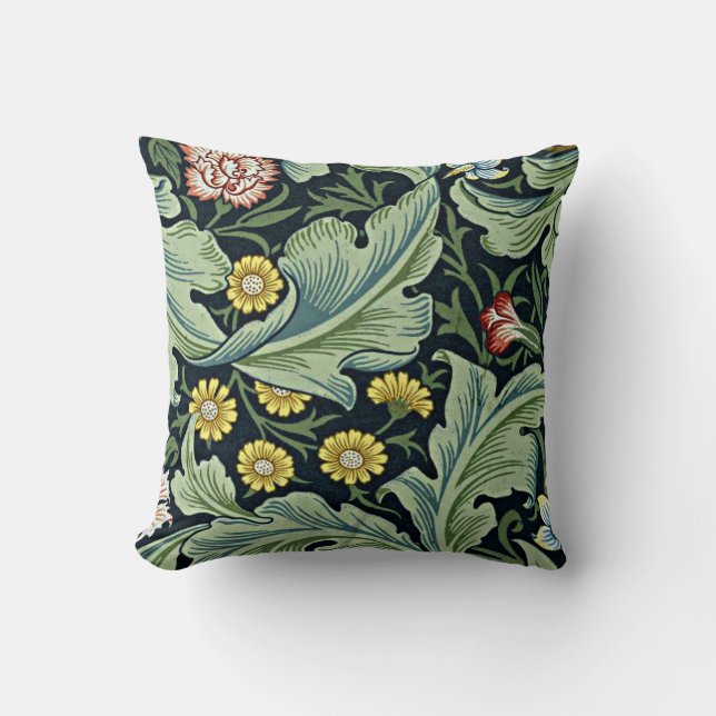 Almofada Leicester, padrão popular de William Morris (Frente)