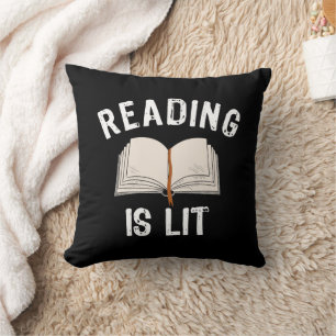 Almofada Leitura é Lit - Leitura de livros de literatura - 
