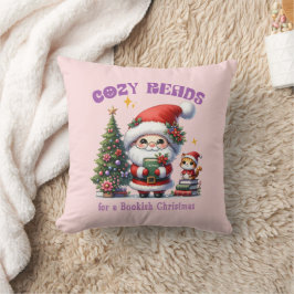 Almofada Leituras de Natal Bookish, de papais noeis
