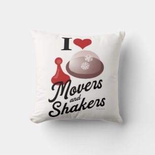 Almofada Lema do Jogo de Tabuleiro Retro Love Movers And Sh
