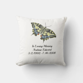 Almofada Lembrança Personalizada de Borboleta Memorial