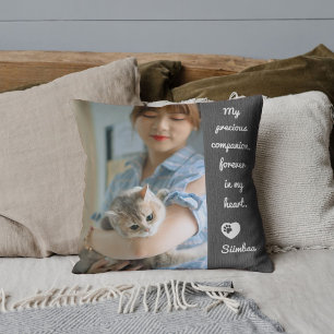 Almofada Lembrança Personalizada de Foto de Animal de Estim