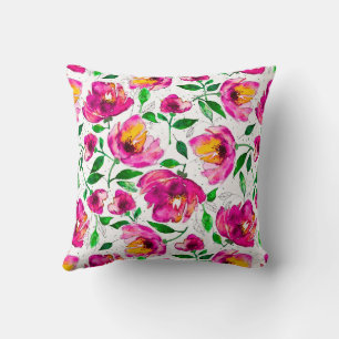 Almofada Lembranças Doce - Amarelo aquoso rosa e verde