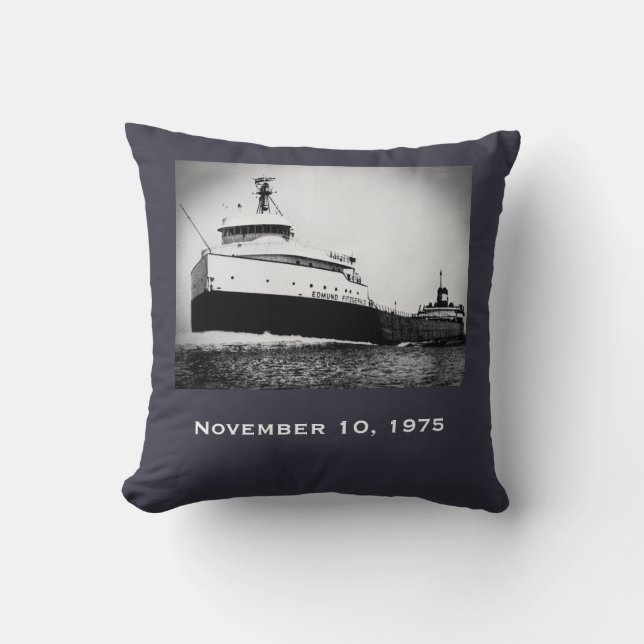 Almofada Lembre-se do Edmund Fitzgerald (Frente)