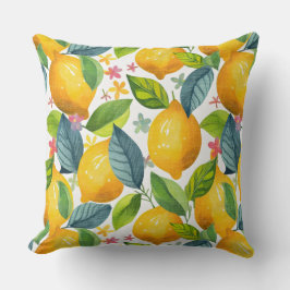 Almofada lemon in yellow pattern