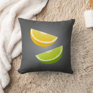 Almofada Lemon & Lime Throw Pillow – Modern Citrus Accent