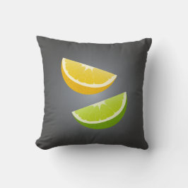 Almofada Lemon & Lime Throw Pillow – Modern Citrus Accent