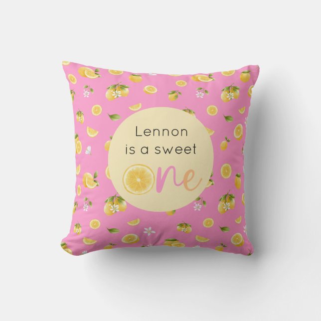 Almofada Lemon Sweet One Birthday (Frente)