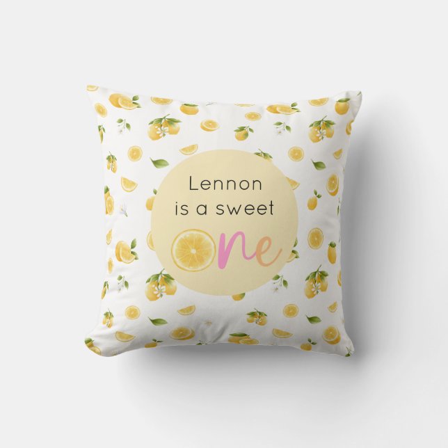 Almofada Lemon Sweet One Birthday (Frente)