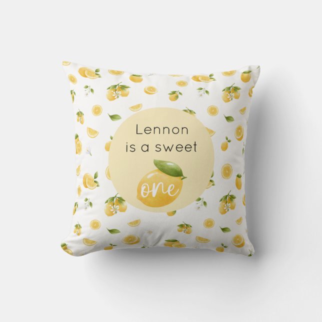 Almofada Lemon Sweet One primeiro aniversario (Frente)