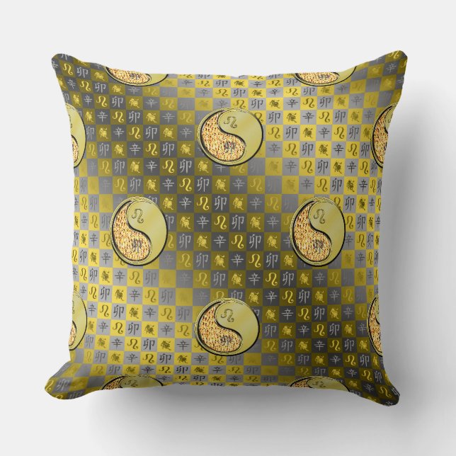 Almofada Leo & Metal Rabbit Throw Pillow (Frente)