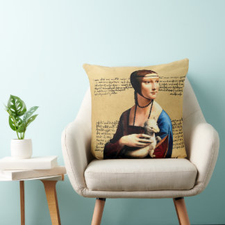 Almofada Leonardo da Vinci Lady com Ermine