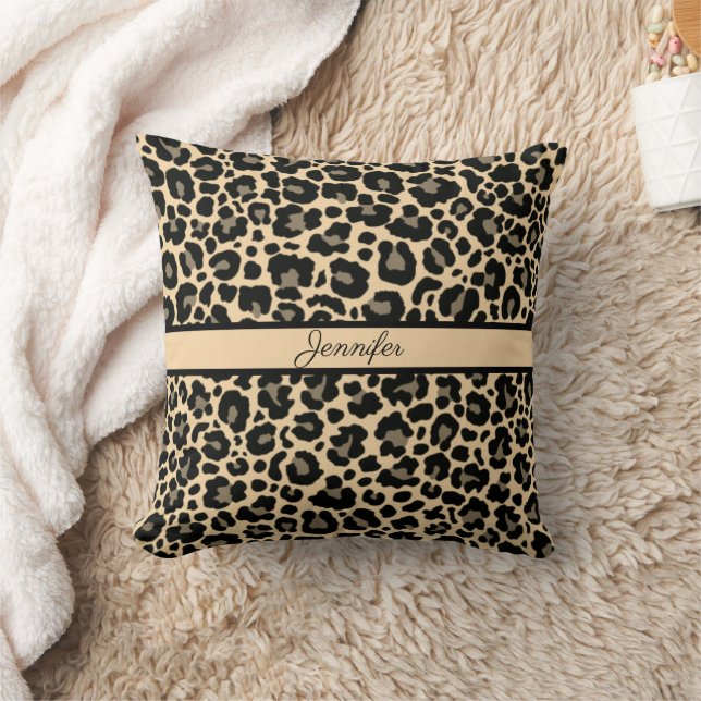 Almofada Leopard Animal Print Cheetah Dourada Trendy Safari (Cobertor)