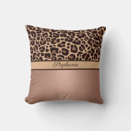Almofada Leopard Animal Print Cheetah Rosa Trendência Doura