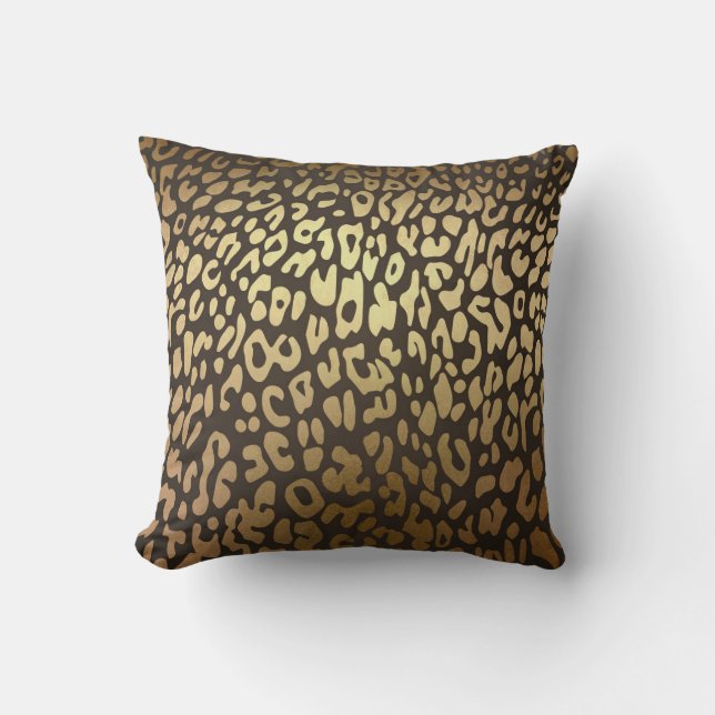 Almofada Leopard Cheetah Animal SkyImpressão Modern Glam Do (Frente)