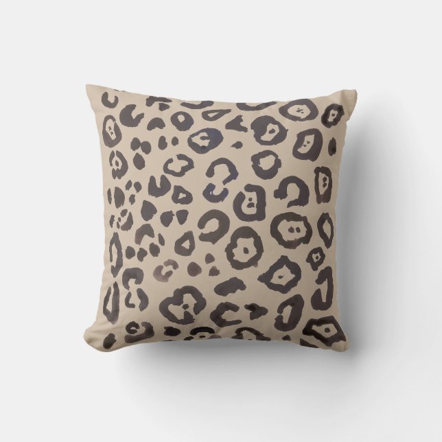 Almofada Leopard Print Animal Print Patterno Travesseiro de (Frente)
