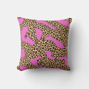 Almofada Leopard Stripes Cor-de-rosa Laranja