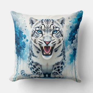Almofada Leopardo Branco Feroz