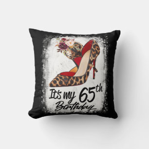 Almofada Leopardo de salto alto de 65 anos é meu 65