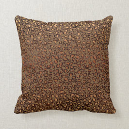 Almofada Leopardo Preto Bronze Mel-Africano