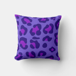 Almofada Leopardo Roxo Elétrico