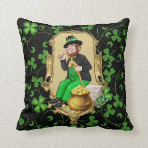 Almofada Leprechaun e trevos
